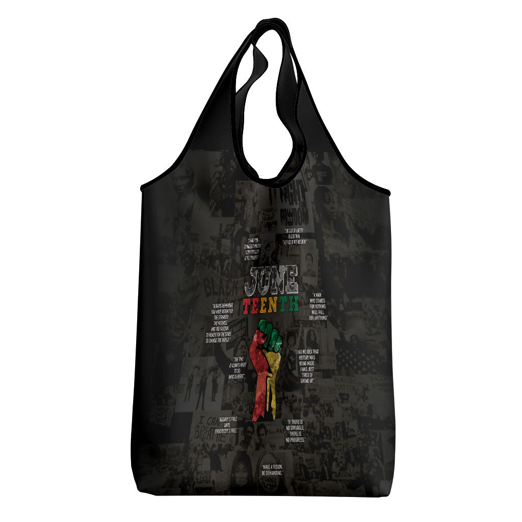 Juneteenth Black History Grocery Bag Inspirational Quotes Collage