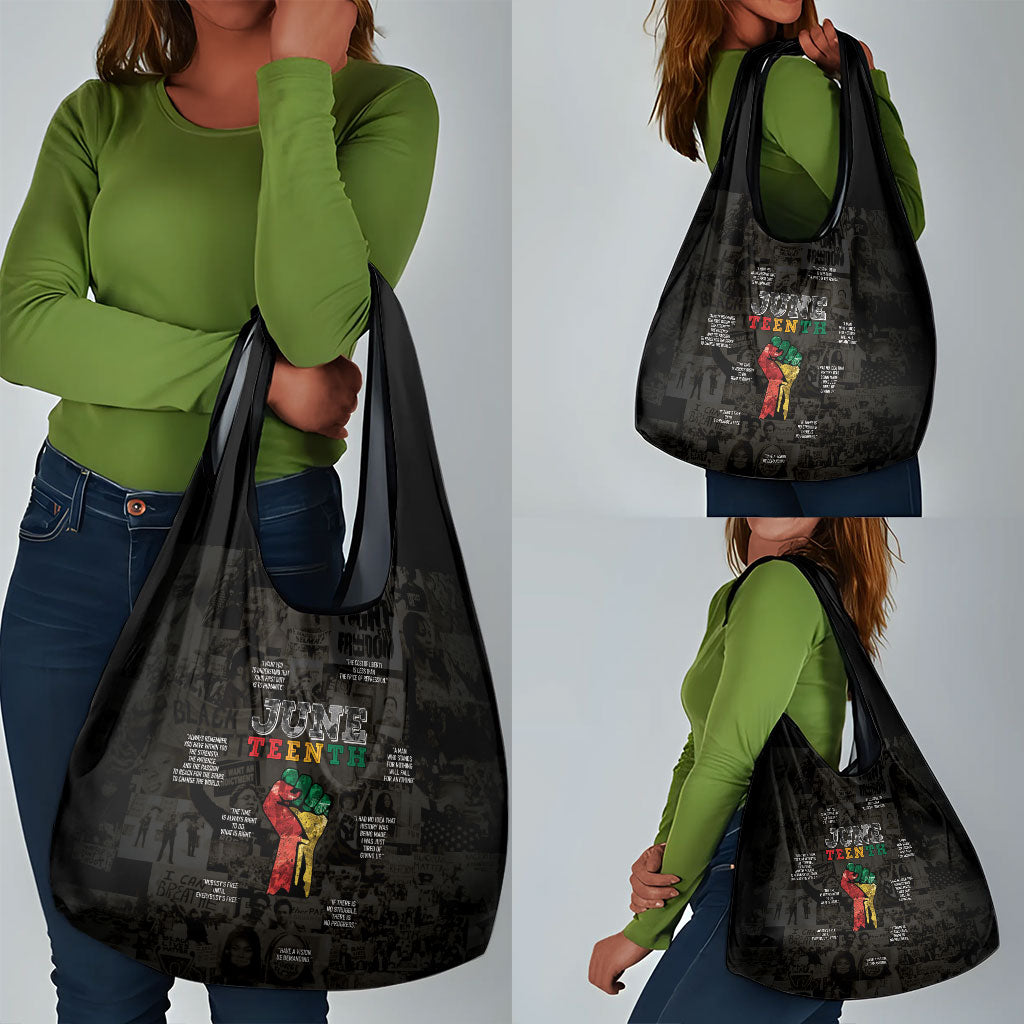 Juneteenth Black History Grocery Bag Inspirational Quotes Collage