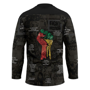 Juneteenth Black History Hockey Jersey Inspirational Quotes Collage