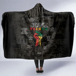 Juneteenth Black History Hooded Blanket Inspirational Quotes Collage