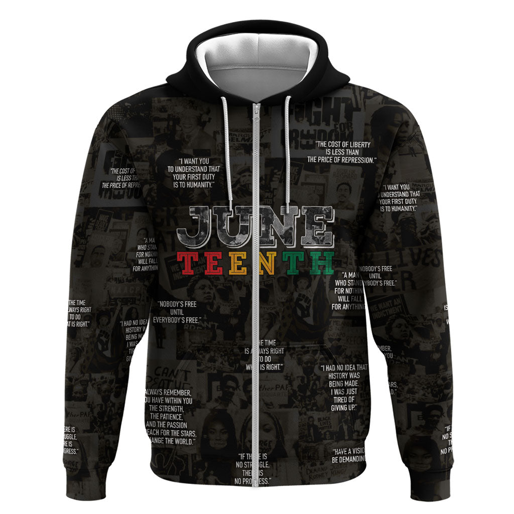 Juneteenth Black History Hoodie Inspirational Quotes Collage