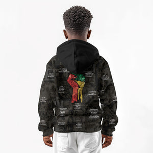 Juneteenth Black History Kid Hoodie Inspirational Quotes Collage