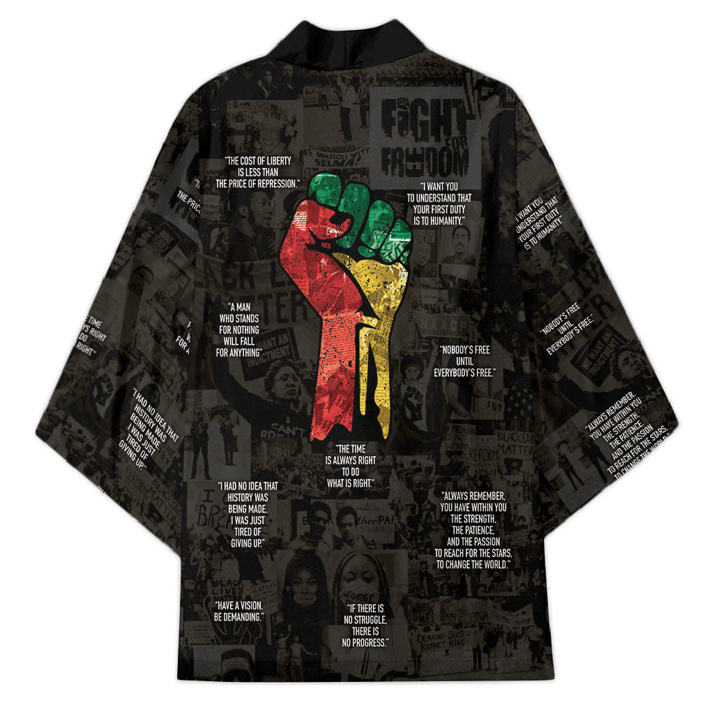 Juneteenth Black History Kimono Inspirational Quotes Collage