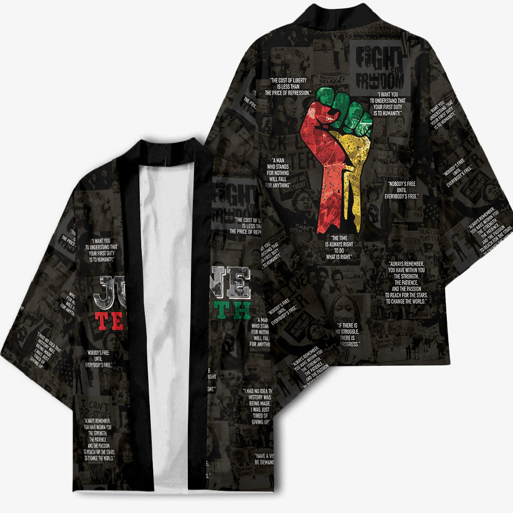 Juneteenth Black History Kimono Inspirational Quotes Collage