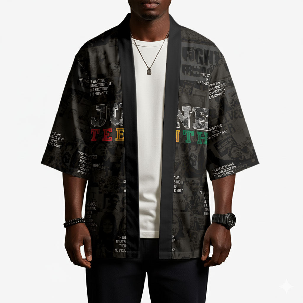 Juneteenth Black History Kimono Inspirational Quotes Collage