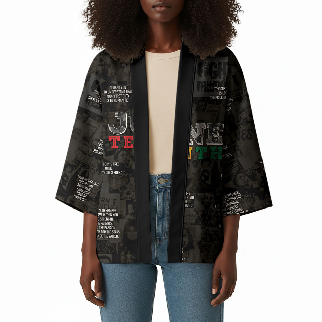 Juneteenth Black History Kimono Inspirational Quotes Collage