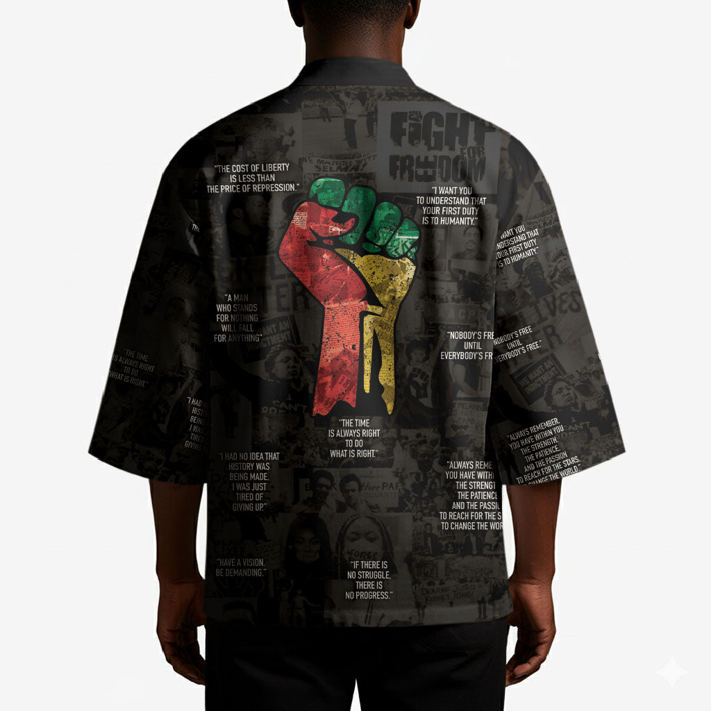 Juneteenth Black History Kimono Inspirational Quotes Collage