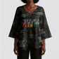 Juneteenth Black History Kimono Sleeve Blouse Inspirational Quotes Collage