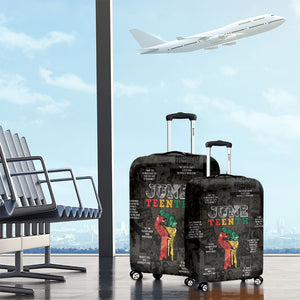 Juneteenth Black History Luggage Cover Inspirational Quotes Collage