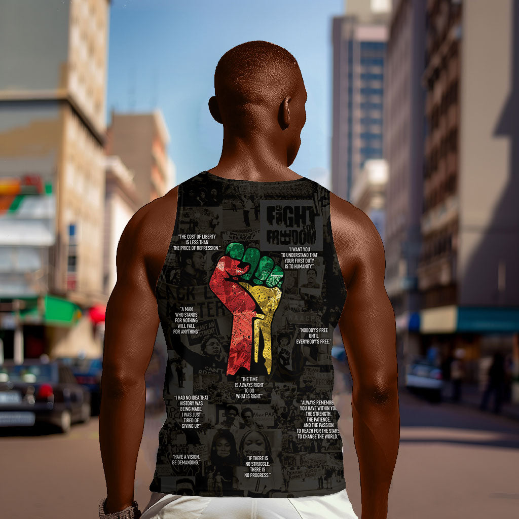 Juneteenth Black History Men Tank Top Inspirational Quotes Collage