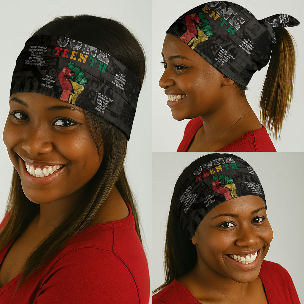 Juneteenth Black History Neck Gaiter Inspirational Quotes Collage