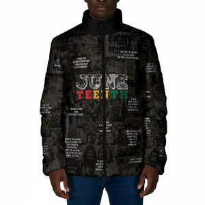 Juneteenth Black History Padded Jacket Inspirational Quotes Collage