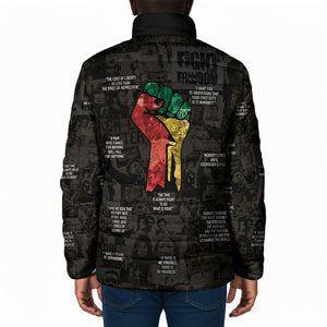 Juneteenth Black History Padded Jacket Inspirational Quotes Collage