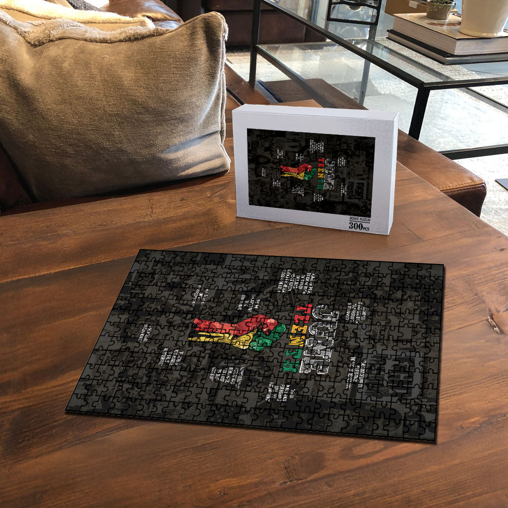Juneteenth Black History Puzzle Inspirational Quotes Collage