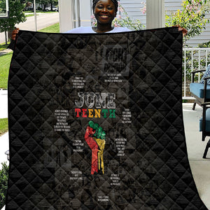 Juneteenth Black History Quilt Inspirational Quotes Collage
