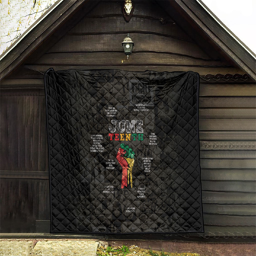 Juneteenth Black History Quilt Inspirational Quotes Collage