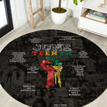 Juneteenth Black History Round Carpet Inspirational Quotes Collage