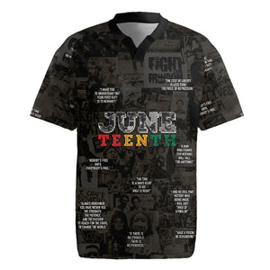 Juneteenth Black History Rugby Jersey Inspirational Quotes Collage