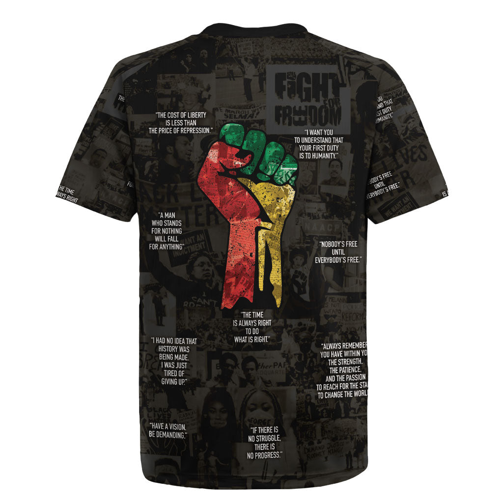 Juneteenth Black History Rugby Jersey Inspirational Quotes Collage