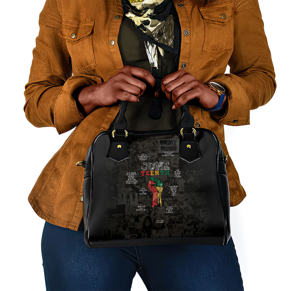 Juneteenth Black History Shoulder Handbag Inspirational Quotes Collage