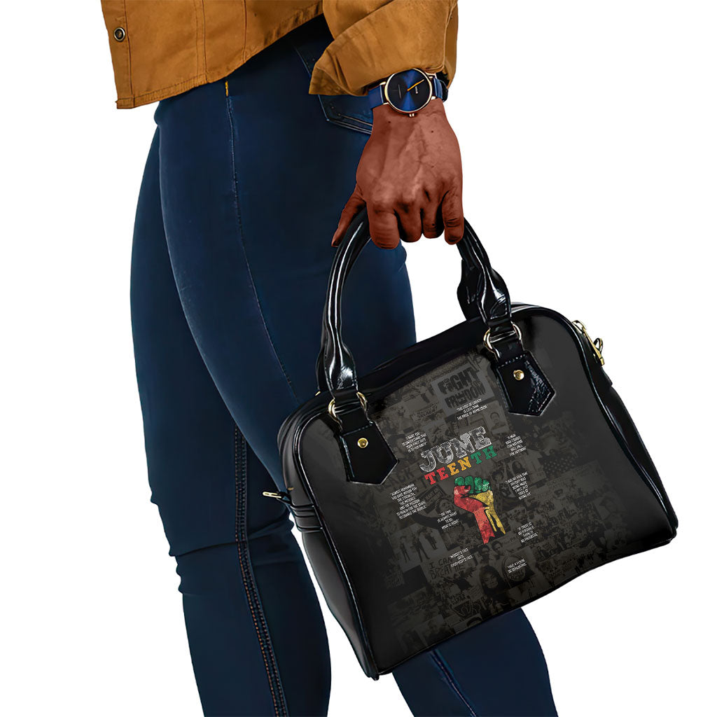 Juneteenth Black History Shoulder Handbag Inspirational Quotes Collage