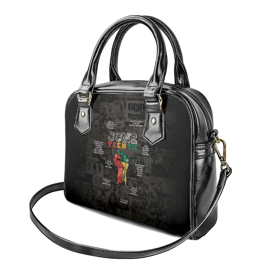 Juneteenth Black History Shoulder Handbag Inspirational Quotes Collage