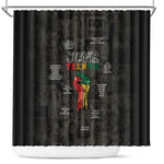 Juneteenth Black History Shower Curtain Inspirational Quotes Collage