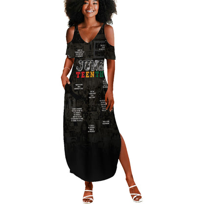 Juneteenth Black History Summer Maxi Dress Inspirational Quotes Collage