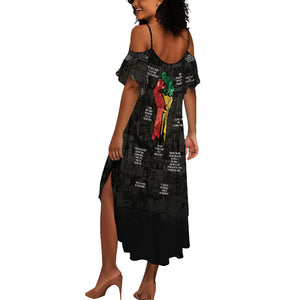 Juneteenth Black History Summer Maxi Dress Inspirational Quotes Collage