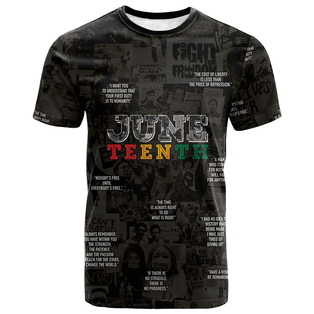 Juneteenth Black History T shirt Inspirational Quotes Collage