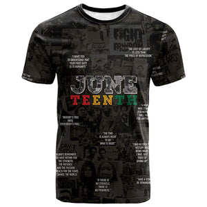 Juneteenth Black History T shirt Inspirational Quotes Collage