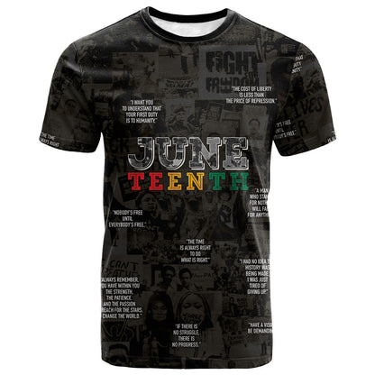 Juneteenth Black History T shirt Inspirational Quotes Collage