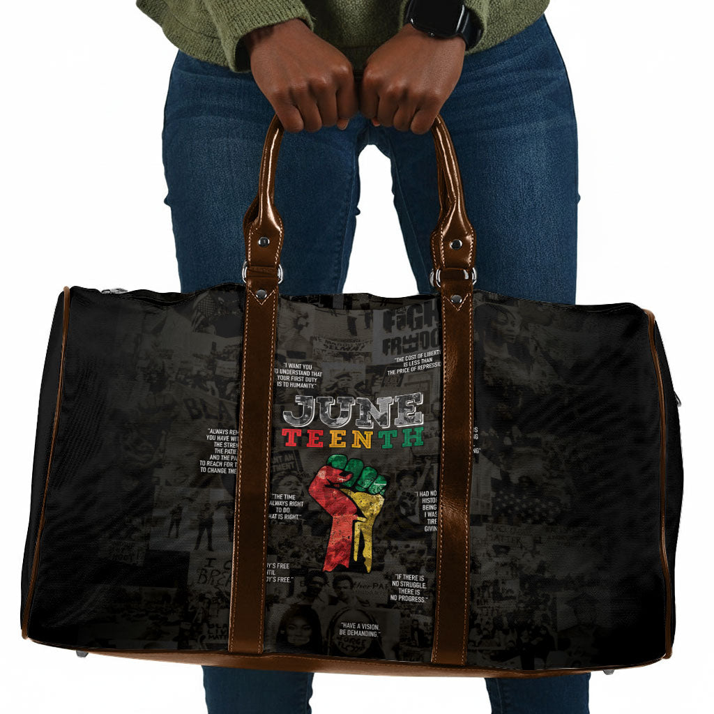 Juneteenth Black History Travel Bag Inspirational Quotes Collage