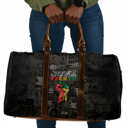 Juneteenth Black History Travel Bag Inspirational Quotes Collage