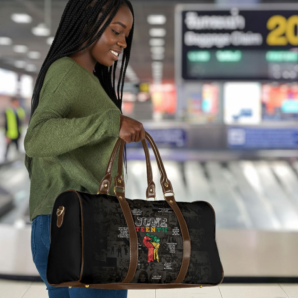 Juneteenth Black History Travel Bag Inspirational Quotes Collage