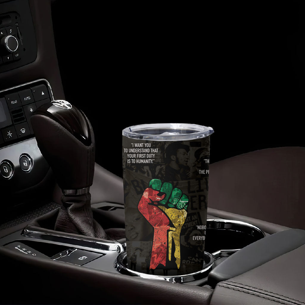 Juneteenth Black History Tumbler Cup Inspirational Quotes Collage