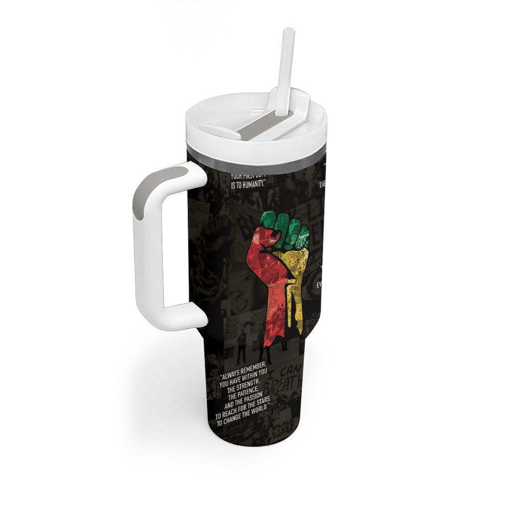 Juneteenth Black History Tumbler With Handle Inspirational Quotes Collage