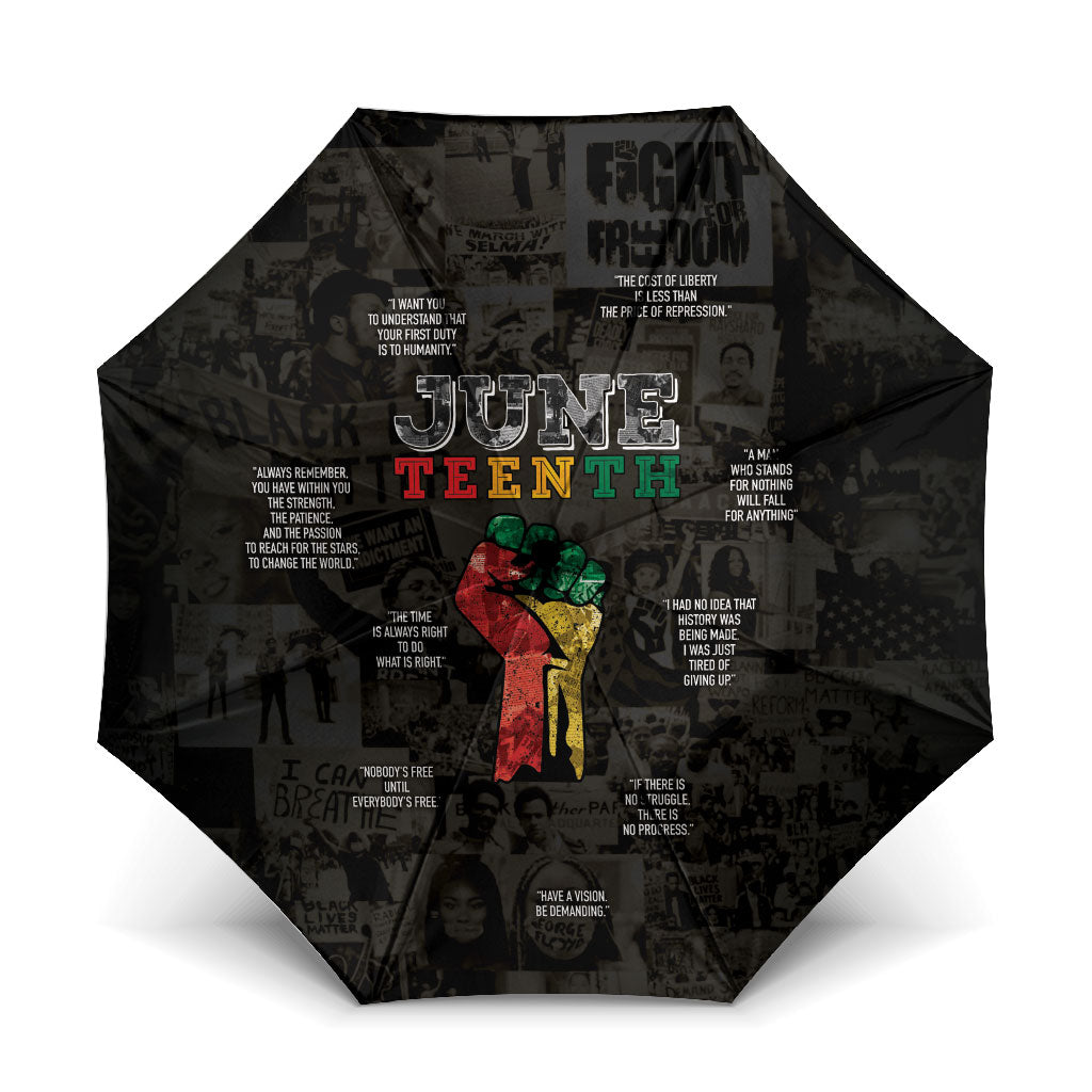 Juneteenth Black History Umbrella Inspirational Quotes Collage