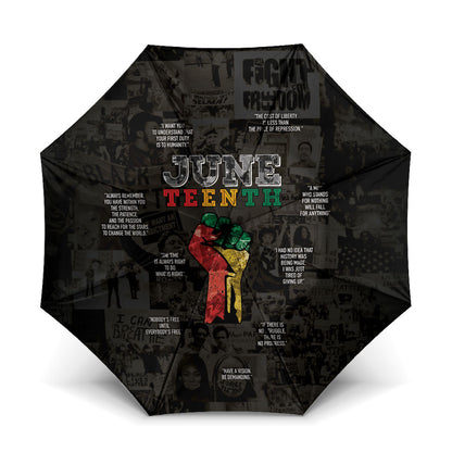 Juneteenth Black History Umbrella Inspirational Quotes Collage