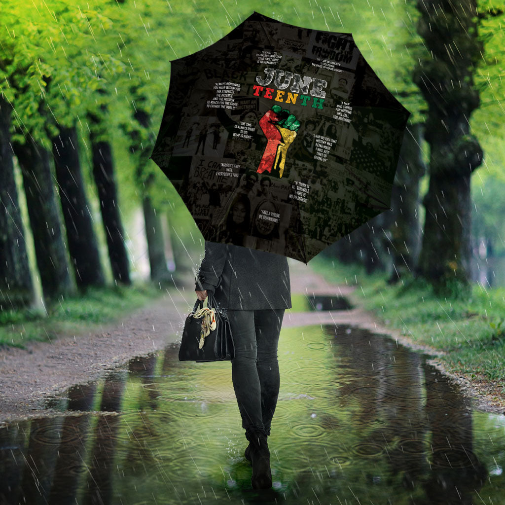 Juneteenth Black History Umbrella Inspirational Quotes Collage