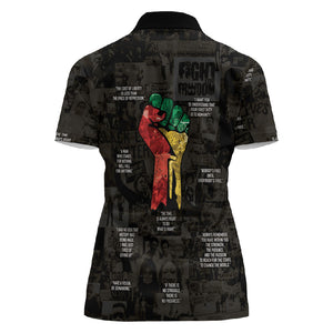 Juneteenth Black History Women Polo Shirt Inspirational Quotes Collage