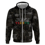 Juneteenth Black History Zip Hoodie Inspirational Quotes Collage