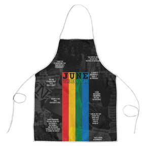 Juneteenth 2026 Black History Apron Freedom Quotes Collage