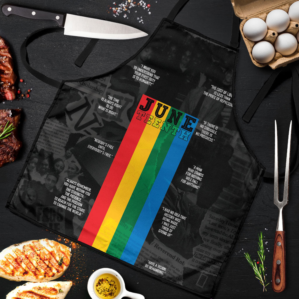 Juneteenth 2026 Black History Apron Freedom Quotes Collage