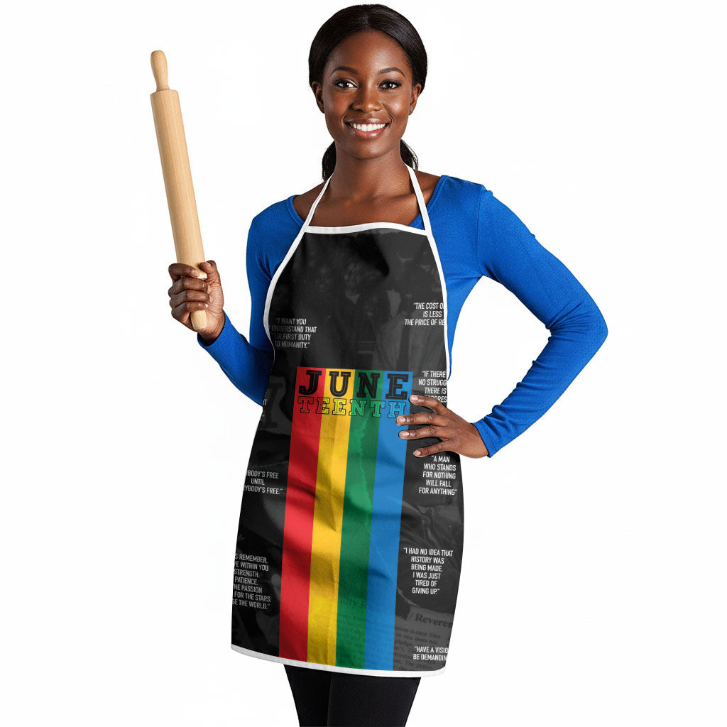 Juneteenth 2026 Black History Apron Freedom Quotes Collage