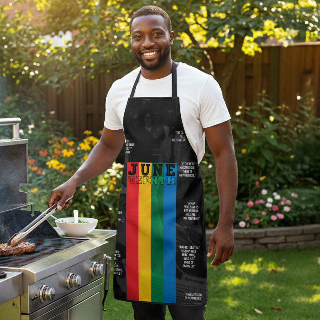 Juneteenth 2026 Black History Apron Freedom Quotes Collage