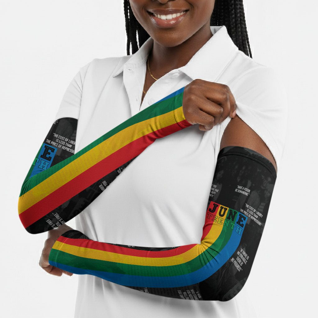 Juneteenth 2026 Black History Arm Sleeves Freedom Quotes Collage