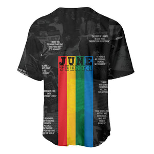 Juneteenth 2026 Black History Baseball Jersey Freedom Quotes Collage
