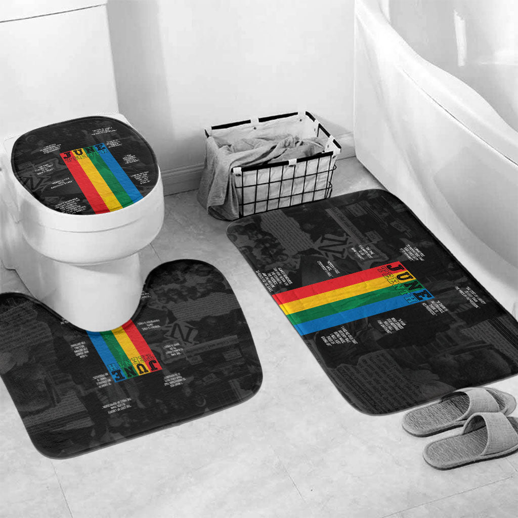 Juneteenth 2026 Black History Bathroom Set Freedom Quotes Collage