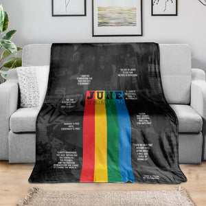 Juneteenth 2026 Black History Blanket Freedom Quotes Collage